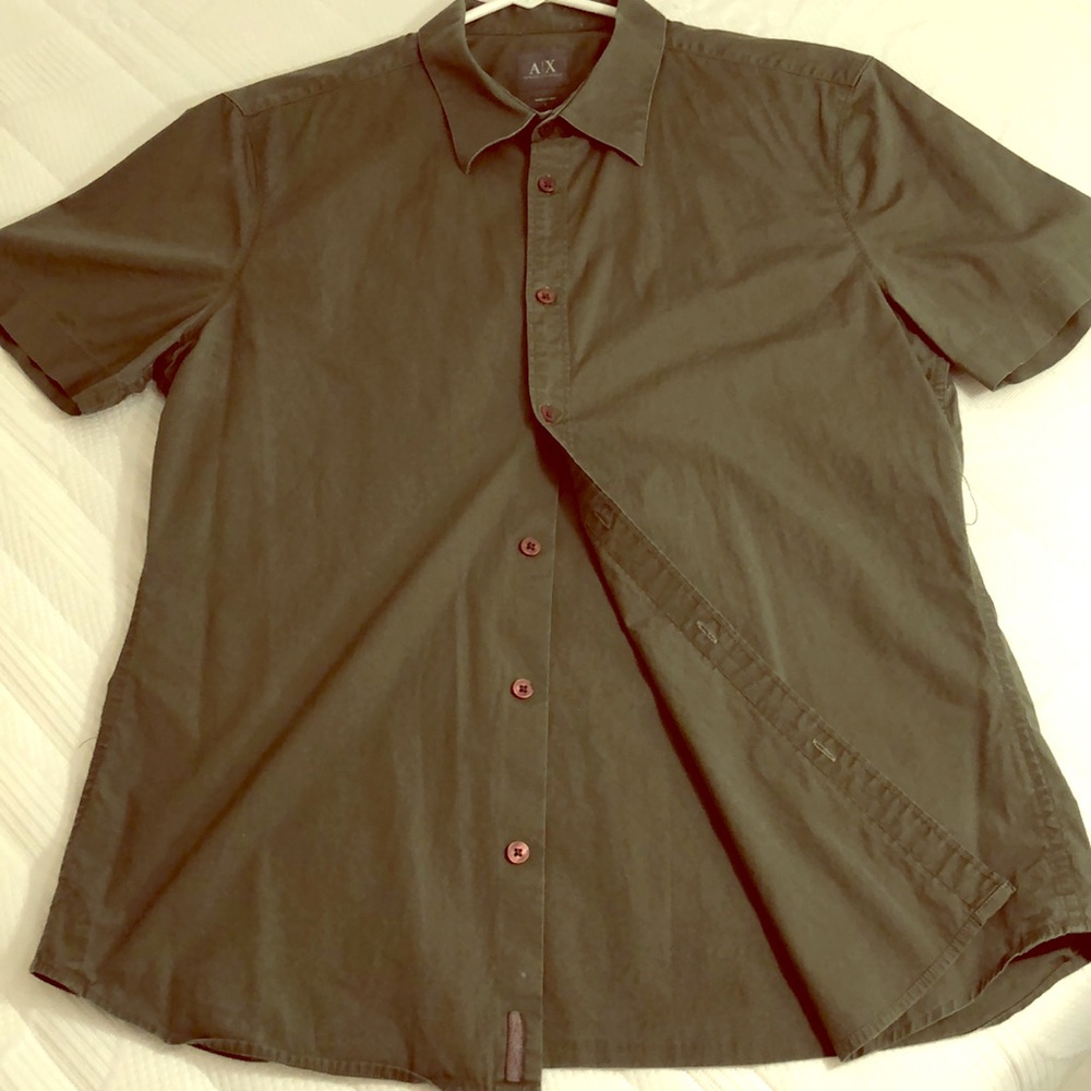 Gorgeous army green Armani Exchange shirt
